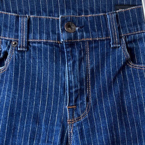 Gently Worn, but Lovingly Cared For, X2 Quality Denim Striped Flare Jeans - Picture 5 of 13